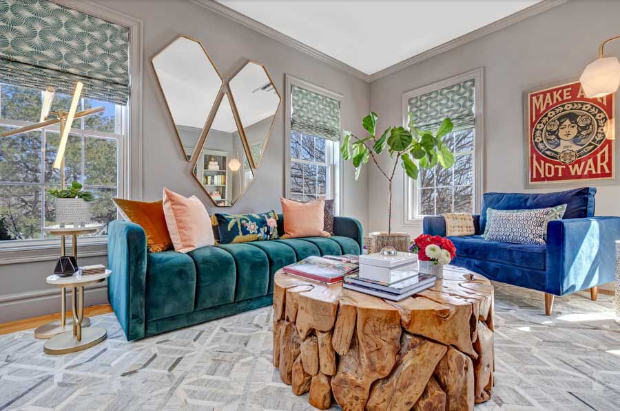 bold living room design 