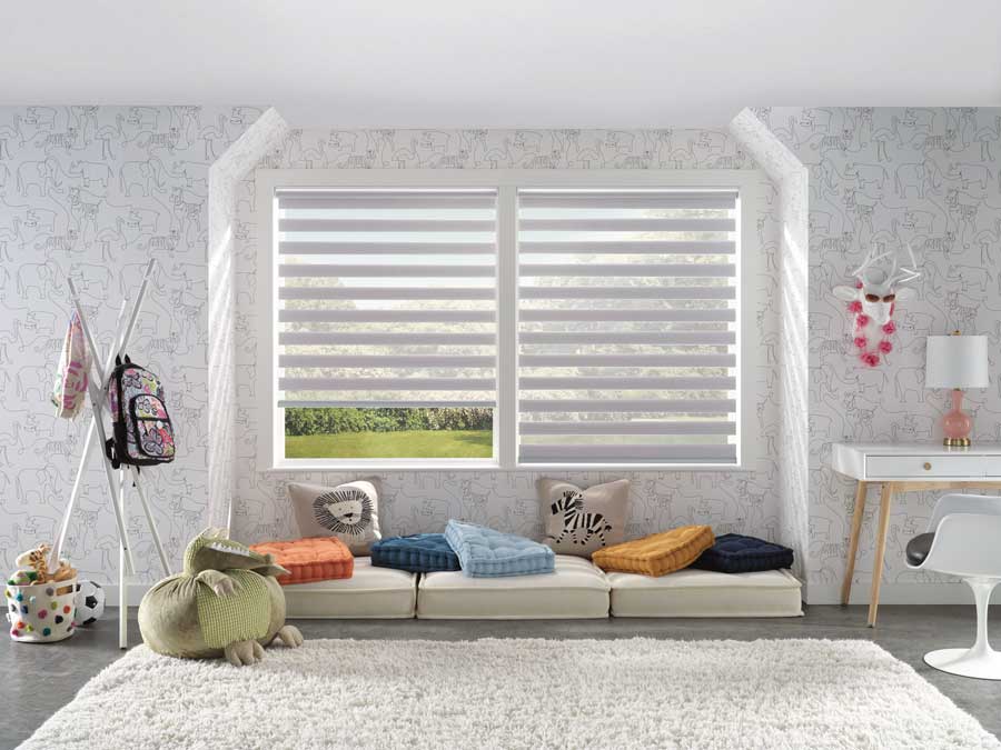 child safe blinds for playroom designer banded shades by hunter douglas