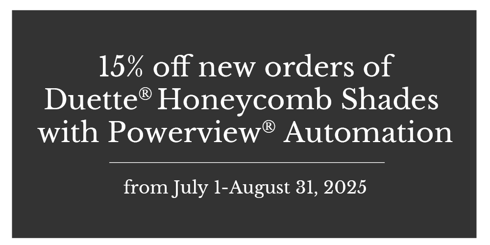 powerview promotion duette honeycomb shades