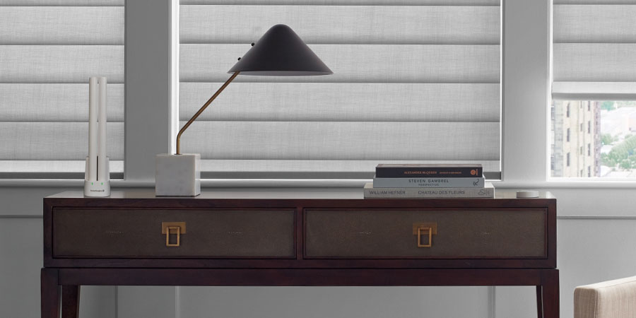 Hunter Douglas rechargeable battery wands in charging station